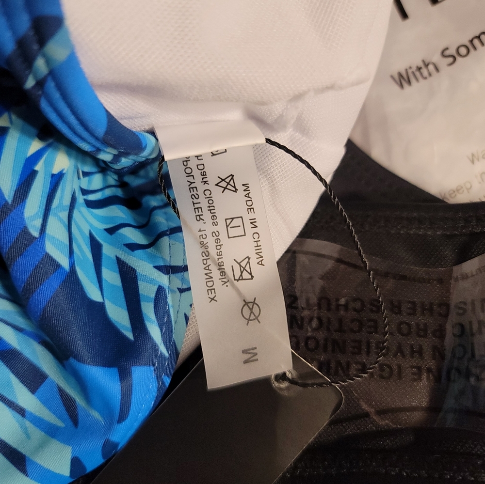 NWT HIGH NECK SLIMMING TANKINI SET SWIM BATHING SUIT MEDIUM - Picture 9 of 12